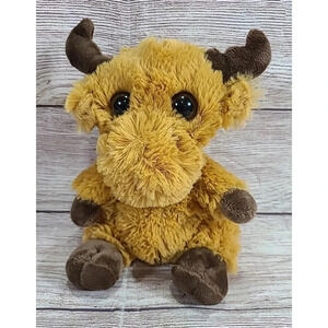 Giftable World Plush Moose Stuffed Animal Toy Soft Horns Brown 7" 2022